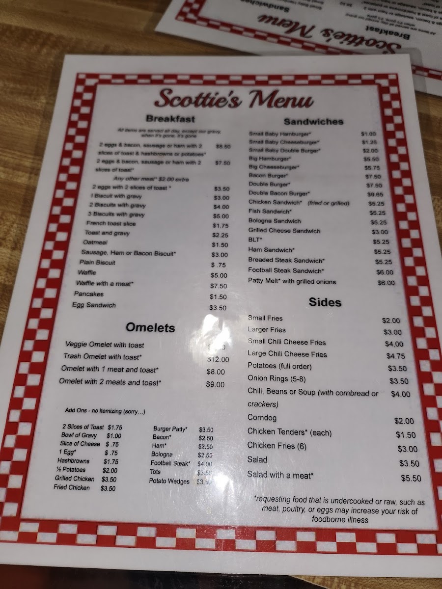 Scotties of Powell Menu - Image 3