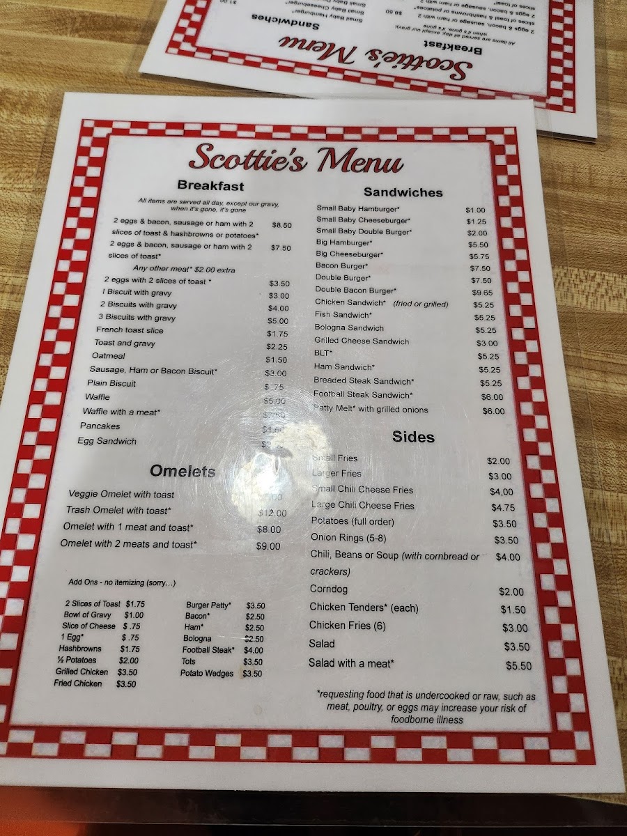 Scotties of Powell Menu - Image 5
